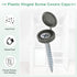 M METERXITY 200-Pack 5mm M3 M4 M5 Plastic Hinged Screw Cover Caps, Shutter Screws with Caps, Fold Snap Washer Covers