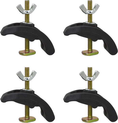 4PCS CNC Arcuate Press Plate Clamp, T Track Hold Down Clamps for Woodworking