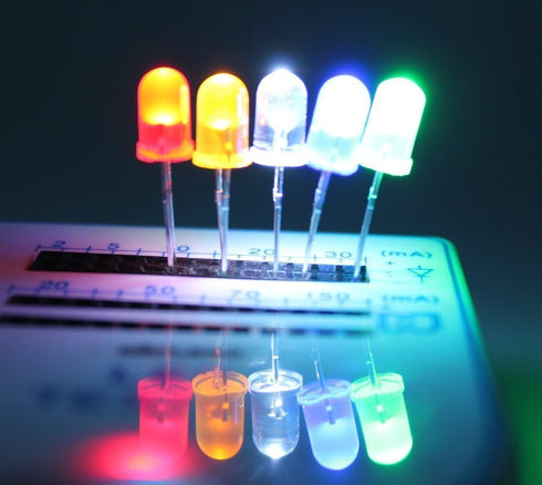 Generic 500 5 Colors5mm Pack Bulb 5 mm pcs LED Diode Lights Assored Kit Bright Lighting Lamps Electronics Components