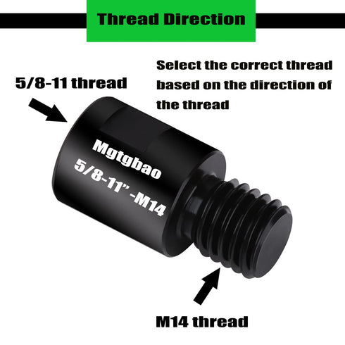 1pcs Angle Grinder Adapter, Diamond Core Bits Drill Grinder Cutter 5/8-11 Female to M14 Male