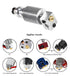 Aokin 16 Pcs 3D Printer Brass Nozzles - Extruder Nozzles for E3D V5 V6, 0.2mm to 1.0mm for 1.75mm Filament
