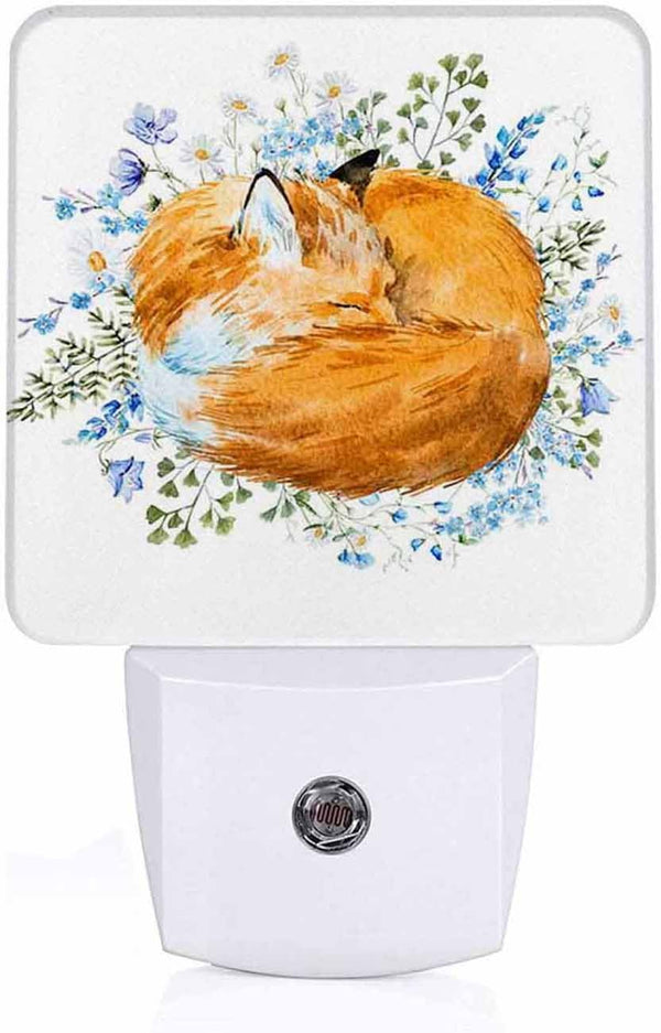 Jahiona LED Night Light Lamp with Smart Sensor Dusk to Dawn Sensor,Watercolor Red
