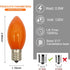 Abeja 25 Pack Multicolor C9 LED Christmas Light Bulbs, C9 LED Replacement Bulbs Fits E17Intermediate Base, 0.6 Watts LED bulb for Christmas Lights Outdoor Indoor Party Backyard Christmas Decor by Abeja