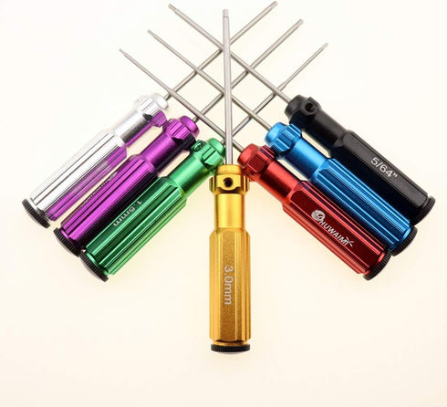 6 Color/7 Car/airplane,0.05IN-1/16IN-3/32IN-5/64IN-1.5MM-2.5MM-3.0MM(New (7 HUWAIMI Color Hex Wrencher Hex screwdriver