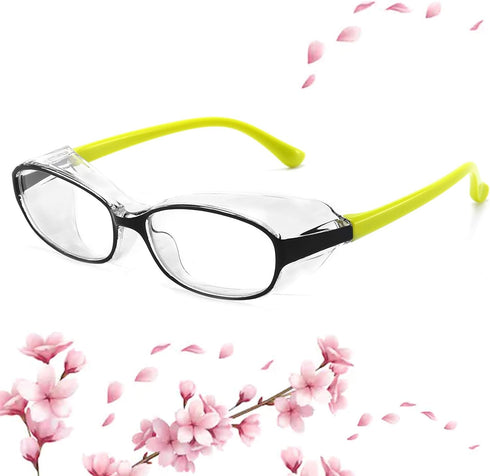 Kids Safety Glasses Goggles for Boys Girls, Anti Fog Eye Protection, Blue Light Blocking Lens, Side Shield, Soft TR90