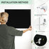 DOLLAR BOSS Large Black Cork Board - Double-Sided Bulletin Board with Linen 24''x 18'' for Office Home School