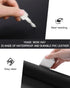 YSAGi Leather Desk Pad Protector, Large Mouse Pad, Non-Slip PU Leather Desk Blotter, Black, 47.2" x 23.6"