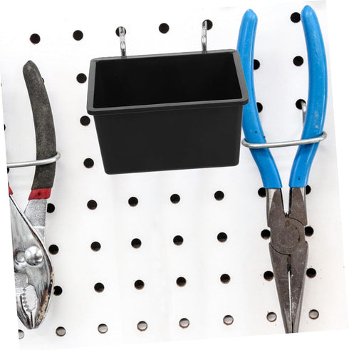 4pcs Set OUNONA Pegboard Organizer Wall-Mounted Bins Cup Holders for Tools Wrench Storage Construction for Workbench