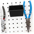 4pcs Set OUNONA Pegboard Organizer Wall-Mounted Bins Cup Holders for Tools Wrench Storage Construction for Workbench