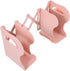 GLEAVI Multi-Grid Silicone Bookend Desk Organizer with Telescopic Adjustable Divider, Small Pink