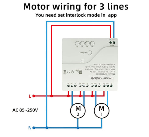 Jane Eyre eWeLink 4 Channels Wireless Smart Switch, USB 5V/AC85V-250V Smart WiFi Relay Switch Module