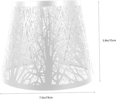 KALLORY Desktop Lamp Shadow Lamp Shade, Iron Lampshade Replacement Clip on Table Lamp Cover for Floor Lamp Chandelier