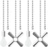 SHIFANQI Ceiling Fan Pull Chain, 4 Pack 3D Bulb&Fan Pull Chain Extension, 12