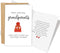 Naixiwen Christmas Pregnancy Announcement Card for Grandparents to Be, Christmas Pregnancy Reveal Card,