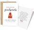 Naixiwen Christmas Pregnancy Announcement Card for Grandparents to Be, Christmas Pregnancy Reveal Card,