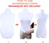 NAVADEAL White Superb Mannequin Fabric Cover, Soft Stretchy for Fashion Designer Retail Boutique Store Dummy Model