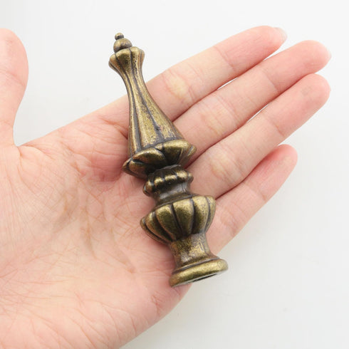 YHXiXi 3.43 0.98 inches Antique Brass Metal Lampshade Top Cover Solid Decorative Bronze Lampshade Knob for Floor Lamp