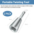 Wire Twister Tool for Drill, 2 PCS Electric Wire Twister Tool with 6mm Hex Shank for Quick Stripping