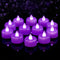 Amagic 12 Pack Purple Flameless LED Tea Lights Candles Battery Operated, Electric
