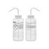 EISCO 2PK Chemical Wash Bottle, Blank Labels, 1000ml - Wide Mouth, Self Venting, Low Density Polyethylene - Performance Plastics Labs by EISCO