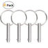 Quick Release Pin Bimini Top Pin, 0.25 Inch Diameter, 1.49 Inch Total Length, 316 Stainless Steel for Boat Bimini Top