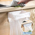 Foldable Trash Bag Holder, Magnetic Portable Trash Bag Holder Easy to Open Close, Space Saving Wall Mounted Foldable