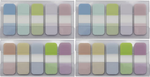 Tabs Flags Assorted Colors, 0.625 x 1.71 Inch Sticky Tabs, 4 On-The-Go Dispensers/Pack, 400 Pages Total