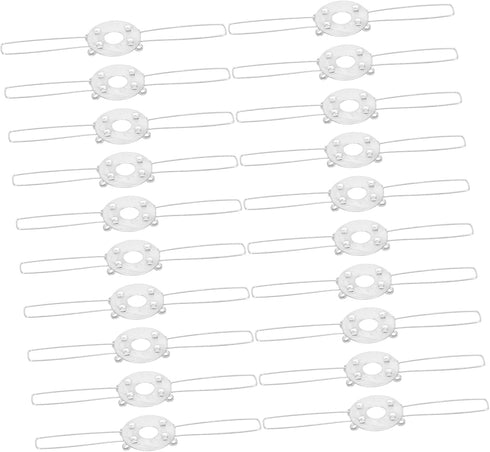 Lampshade Spring Clips 20-Pack 2-Fork Lamp Cover Support Buckles for Ceiling Lights