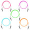 5 Pack Multicolor Silicone Bib Clips with Metal Clamps Dental Napkin Holder
