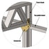 CNQLIS 18-Gauge Hurricane Tie, Heavy Duty Joist Hangers, 1.2mm for Roofing Trusses, 30 Pcs