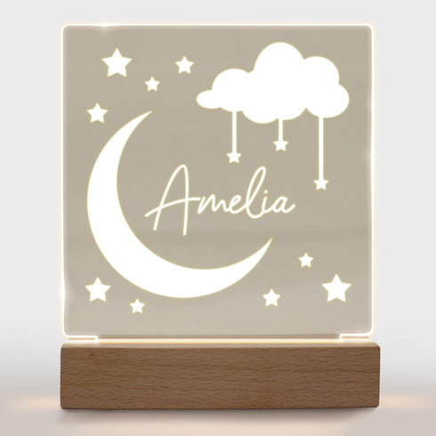 With Love From Julie Personalized Night Light for Kids Girls Boys Customized Gifts for Baby Girl