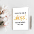 Qiliji Funny Birthday Card for Boss Manager, Thank You Card for Bosses, Bosses Day Card for Men Women, You're The Boss