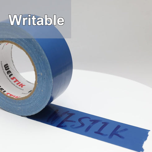 WELSTIK Professional Grade Duct Tape, Waterproof Duct Cloth Fabric for DIY and Repairs (Blue, 2" x 45 Yards)
