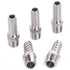 LTWFITTING Bar Production Stainless Steel 316 Barb Fitting Coupler/Connector 3/8" Hose ID x 1/4" Male NPT (Pack of 5)