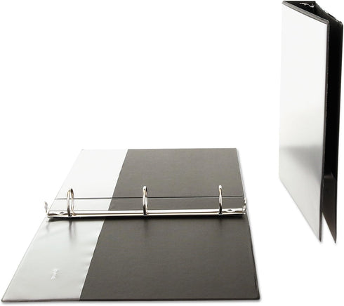 Universal 20971 Economy Round Ring View Binder, 1-1/2-Inch Capacity, Black