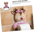 1pc Hemobllo Cute Cartoon Bathroom Toilet Paper Holder Wall-Mounted Storage Rack for Home Office and Hotel Fits Roll
