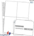 W-2 Envelopes, Tax Double Window Security Envelope for 4-Up Style W-2 Forms, Self Seal, 25 Pack