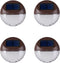 kinna Solar Deck Lights Outdoor, 4 Pack Solar Step Lights Wall Lamp