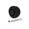 Caster Wheels 4" Replacement Casters, Rubber on Cast Iron Trailer Jack Wheel, 400 Lbs Per Wheel