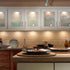 YGS-Tech LED Puck Lights - Under Cabinet Lighting Silver Trim - 3000K Warm White - 3-Pack