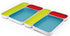 Three by Three Seattle 6 Piece Multicolor Shallow Metal Organizer Tray Set for Storing Makeup, Stationery, Utensils in