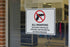 Zing Green Products 1822S Recycled Polystyrene "All Weapons Prohibited" Label, Pack of 2