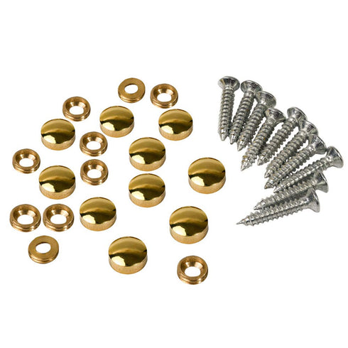10PCS Brass Mirror Screws, Cap Cover Nails Fasteners for Decorative Mirrors, 10mm Golden