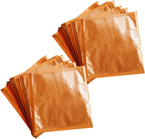 NUSITOU Kraft Paper Sandwich Bags 21x25cm Oil-resistant Bread Wrapping Bags for Bakery and