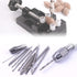 Manual Hand Drill Pin Vise + 20pcs Mini Drill Bit Set + 2pcs Drill Bit Chuck, Micro Tool for Jewelry Making, DIY, Wood,