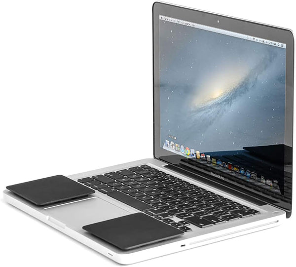 GRIFITI Fat Palm Pads 1/4" Thick Laptop Wrist Rest, 2 Pads, Ergonomic Carpal Tunnel Support, Smooth Skin Surface