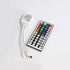 Yiliaw 2-Port 44 Key IR Remote Controller, RGB Control Box for 2835 3528 5050 LED Light Strip - Dual Outputs