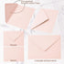 Whaline 50Pcs Blush Pink A7 Invitation Envelopes Set for Greeting Cards, V-Flap Gift Card Sleeves, 7.2x5.2 Inch