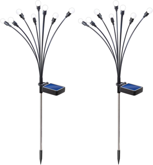 Sensor Brite Solar Garden Lights, Pack of 2 Adjustable Outdoor Lights with 10-Hour Illumination