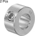 HARFINGTON 2pcs Shaft Collar 3/8" Bore, 304 Stainless Steel Set Screw Shaft Collars for Machine Tools